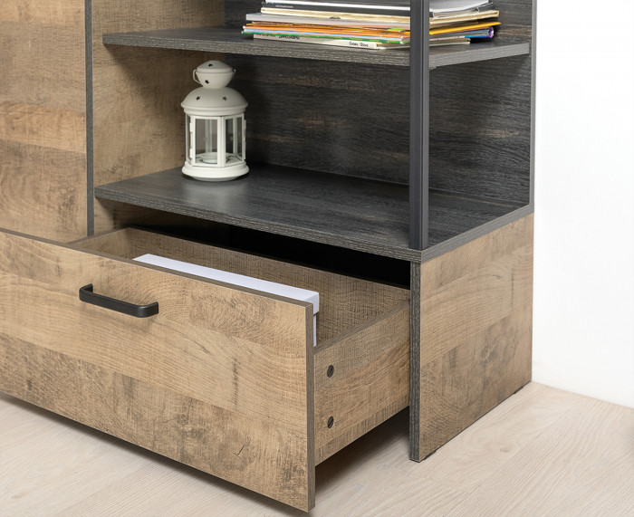 Трувор 13.241.03 Тумба для обуви + 13.307.01 Комод, дуб гранж песочный/интра
