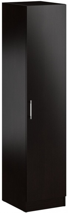 Кровать 1600 + Пенал Стандарт, цвет венге, ШхГхВ 163,5х203,5х70 + 45х52х200 см., сп.м. 1600х2000 мм., без матраса, основание есть