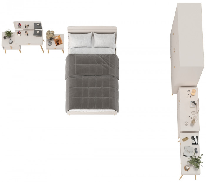 Афина Спальня 35-1200, кашемир серый