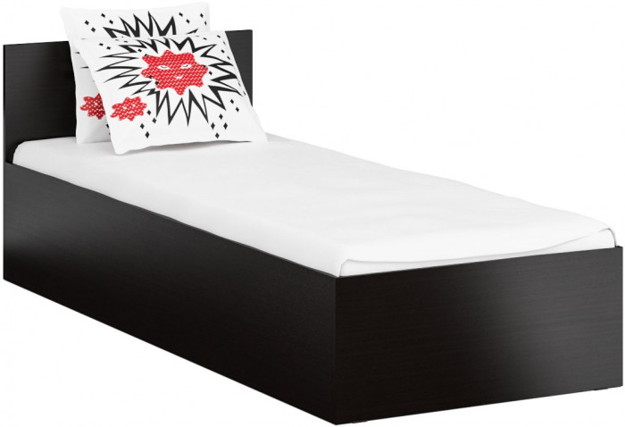 Кровать 0800 + Шкаф 2-х створчатый Стандарт, венге