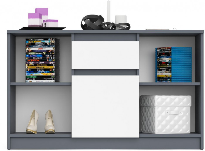 Мори Тумба ТВ МТВ1204.1, графит/белый