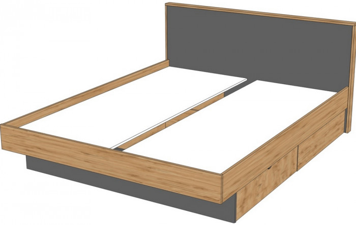 Кровать двуспальная 160х200 