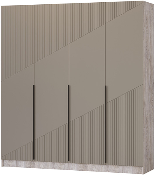 Шкаф Авис 2,0, Дуб эндгрейн/Крема