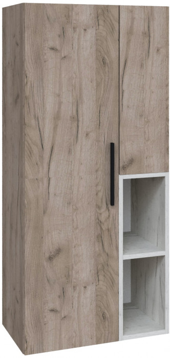 Модульная гостиная Альберо, композиция 2, Крафт серый/Крафт белый