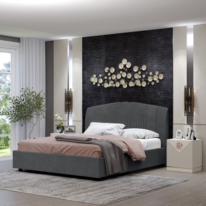 Кровать-12М с подъёмным  основанием 1800 графит