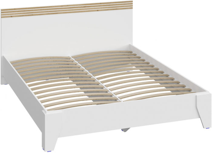 Модульная спальня Нао, набор №7, Дуб вотан/Белый (Профиль МДФ Дуб вотан)