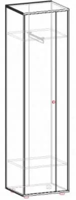 Шкаф Мини-Лайт МЛ-2 венге/ясень шимо светлый