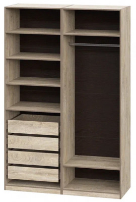 Шкаф без фасадов Этна 1.5 м. Комплект 4