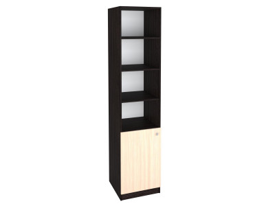 Шкаф-пенал закрытый 1/3 Венге/Дуб молочный