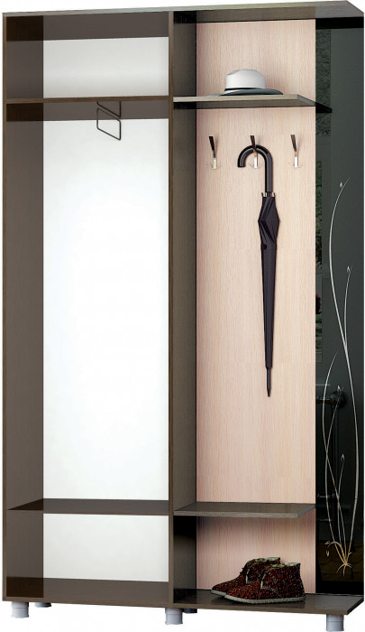 Прихожая Ирма-2 (1200*2100*370) венге/дуб молочный