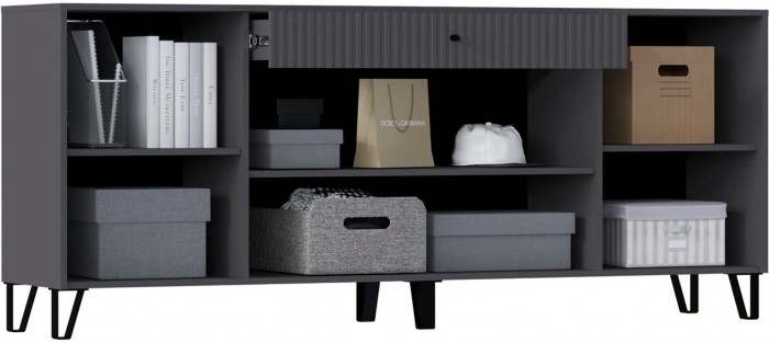 Оливия Комод (Белый, Белый глянец)