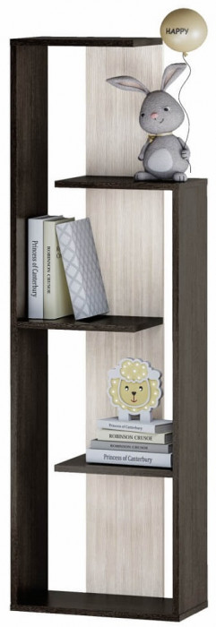 Стеллаж Бейсик 1, венге/лоредо