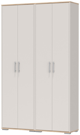 Два шкафа для одежды Домино 2-3430дкз/к.с, дуб крафт золотой/кашемир серый