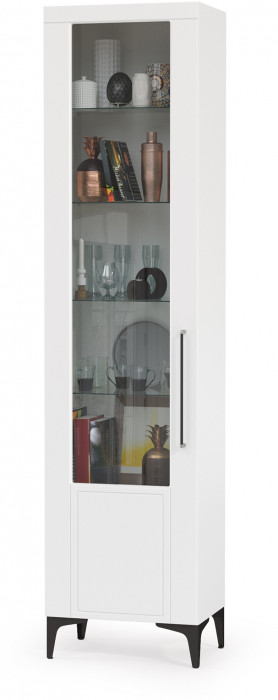 Валенсия Гостиная № 117, ЛДСП белый шагрень/МДФ белый шагрень