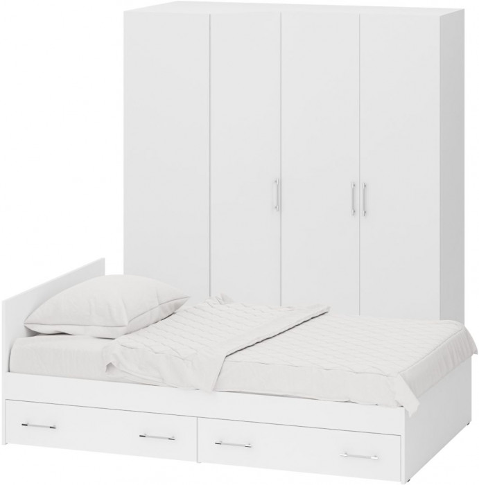 Спальня Стандарт 2-1200Я, белый