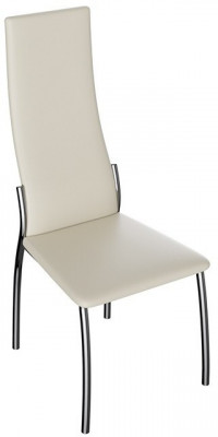 Кредо Стул (Хром, к/з Бежевый, Ваниль 890)