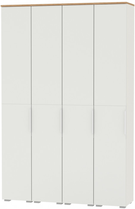 Октава Набор шкафов 45, белый шагрень/дуб крафт золотой/фасады МДФ белый шагрень