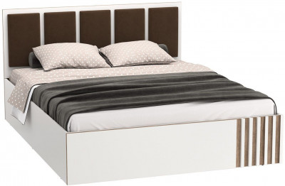 Кровать 51.20 Либерти с подъемным механизмом 1400 Белый / Дуб Каньон