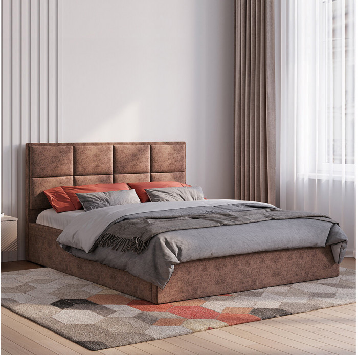 Кровать 160х200 с настилом ЛДСП Линда КР-16, Мустанг