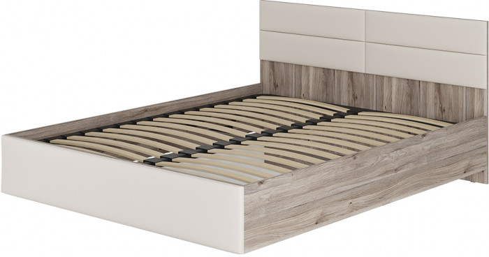 Кровать с подъёмным механизмом Урбан КР-18 160х200, Дуб смоки, Кашемир