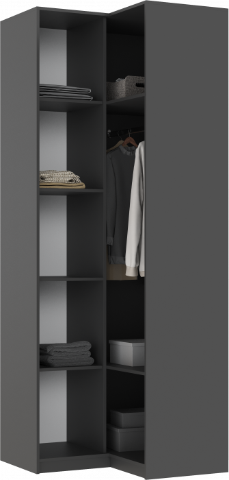 Модульная спальня Марвэл, Графит/Браш графит