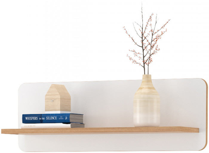 Вуди Компоновка № 19, цвет белый премиум/дуб крафт золотой, ШхГхВ 196х52,7х205 см., универсальная сборка