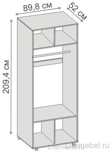 Кэт-4 Шкаф 2х створчатый, венге (Венге)