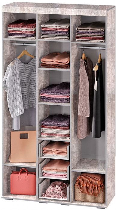 "Инстайл" ШК-30 бетон/белый