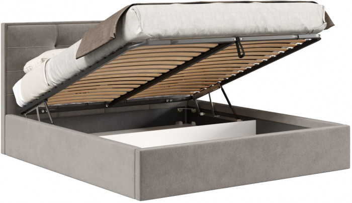 Кровать с подъёмным механизмом 1600 Римини, пепел 112
