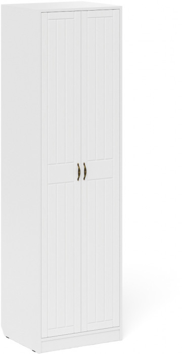 Прихожая П-6 Компоновка № 10, цвет белая шагрень/фасады МДФ белое дерево фрезеровка прованс, ШхГхВ 120х50х210 см., универсальная сборка