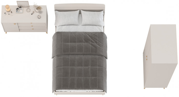 Афина Спальня 04-1200, кашемир серый