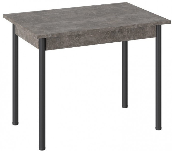 Родос Тип 1 стол с опорой d40 (Белый муар/Ателье темный)