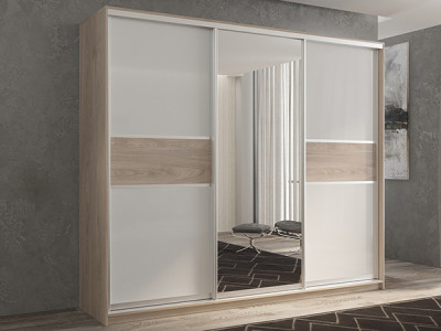 Шкаф-купе Кааппи 10 Кастелло Серый 240х60х230 см