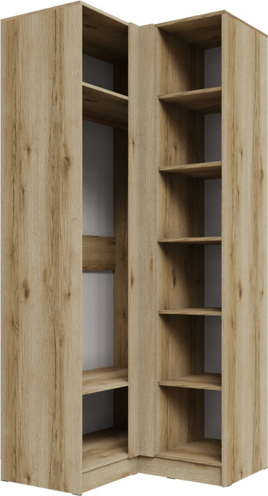 Шкаф угловой Мадрид угол прямой, Дуб делано