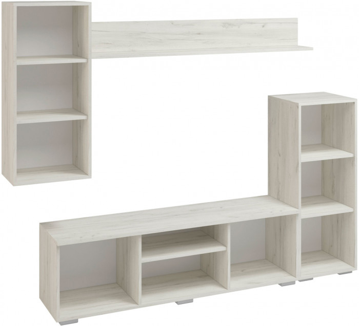 гостиная Амелиа дуб крафт белый/дуб крафт белый