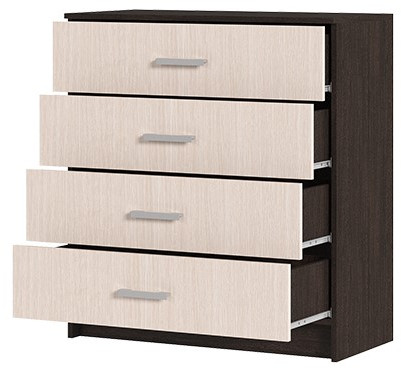 ГАРМОНИЯ КМ 601 комод 4 ящика (0,85х0,934х0,408) венге/белфорт