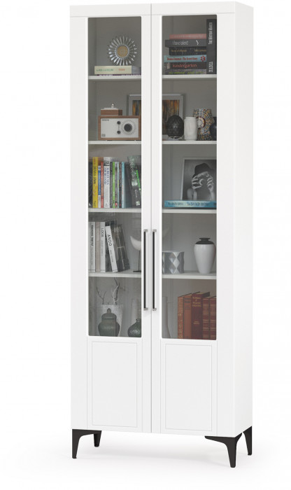 Валенсия Гостиная № 103, ЛДСП белый шагрень/МДФ белый шагрень