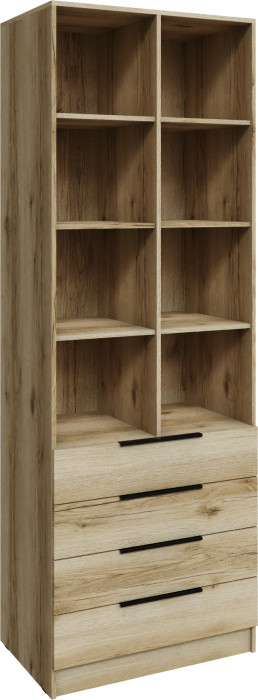 Стеллаж Мадрид (0,8) с 4 ящ., Дуб делано