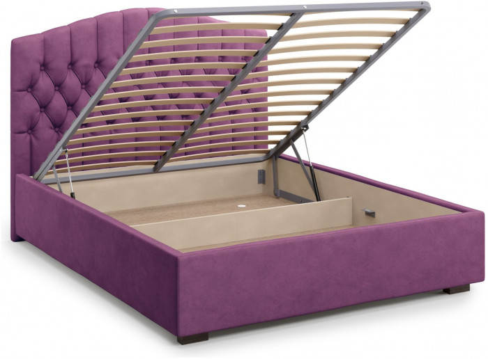Кровать Lugano 160 с подъемным механизмом, Velutto 15