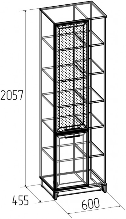Шкаф МЦН Аурелио 1, белый