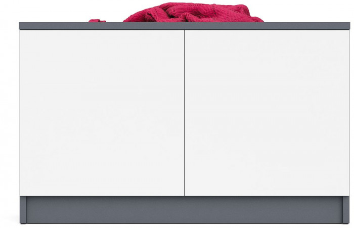 Мори Тумба/антресоль МА900.1, цвет графит/белый, ШхГхВ 90,4х50,4х54,6 см., подходит для шкафа МШ900.1