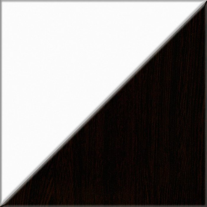 Прихожая П-6 Компоновка № 40, цвет венге/фасады МДФ белое дерево фрезеровка ромб, ШхГхВ 90х50х210 см., универсальная сборка