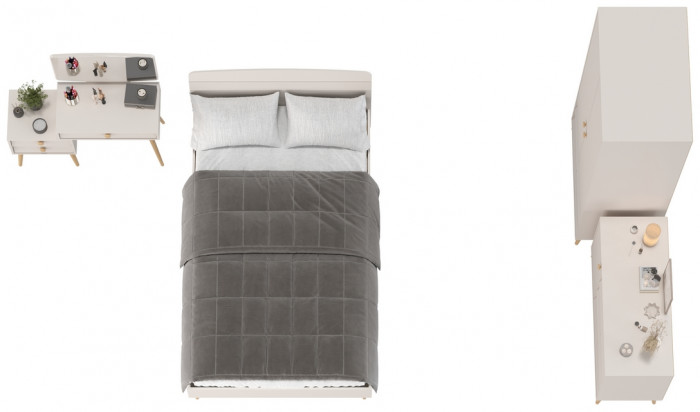 Афина Спальня 05-1200, кашемир серый