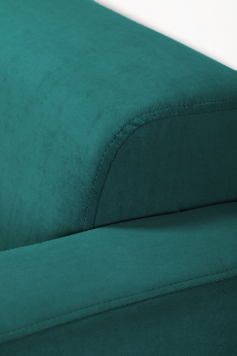 Диван прямой Томи, 200 см, велюр, зеленый