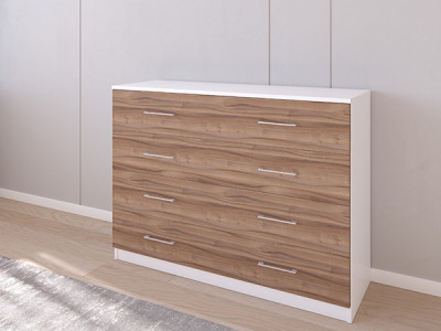 Комод 05/23 120х40х90 Белый/Орех