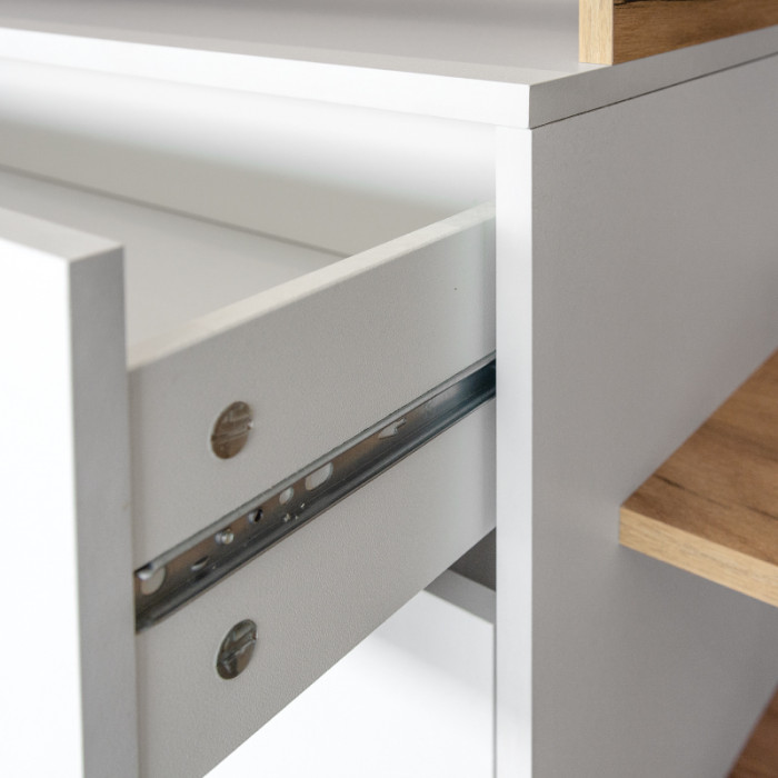 Бэль № 05, цвет дуб крафт золотой/белый премиум, ШхГхВ 149,2х43х180 см.