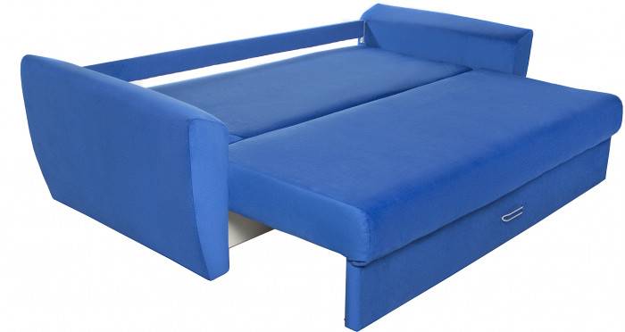 Диван-кровать Амстердам Люкс, 160х195, еврокнижка, пружинный блок, велюр, синий