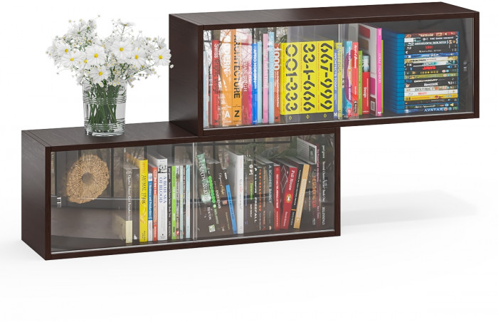 Две полки книжных С-МД-КН01, венге