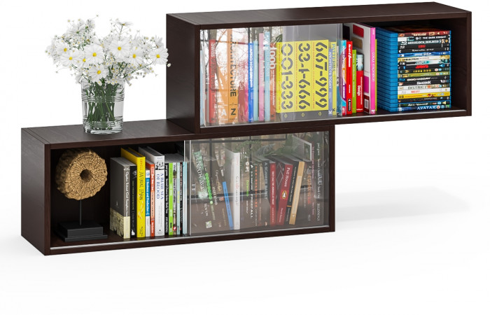 Две полки книжных С-МД-КН01, венге