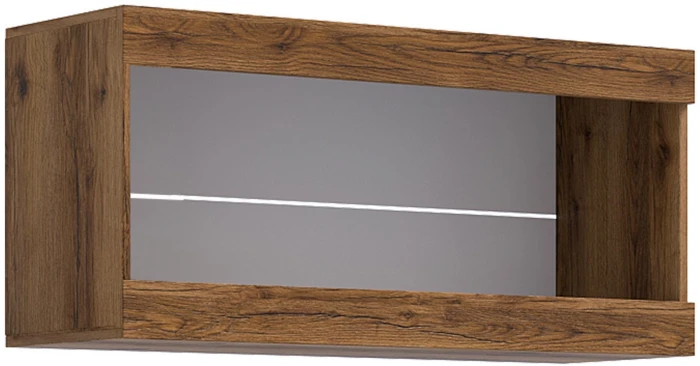 Прага Модульная Гостиная, вариант №4, Дуб Делано/Белый глянец